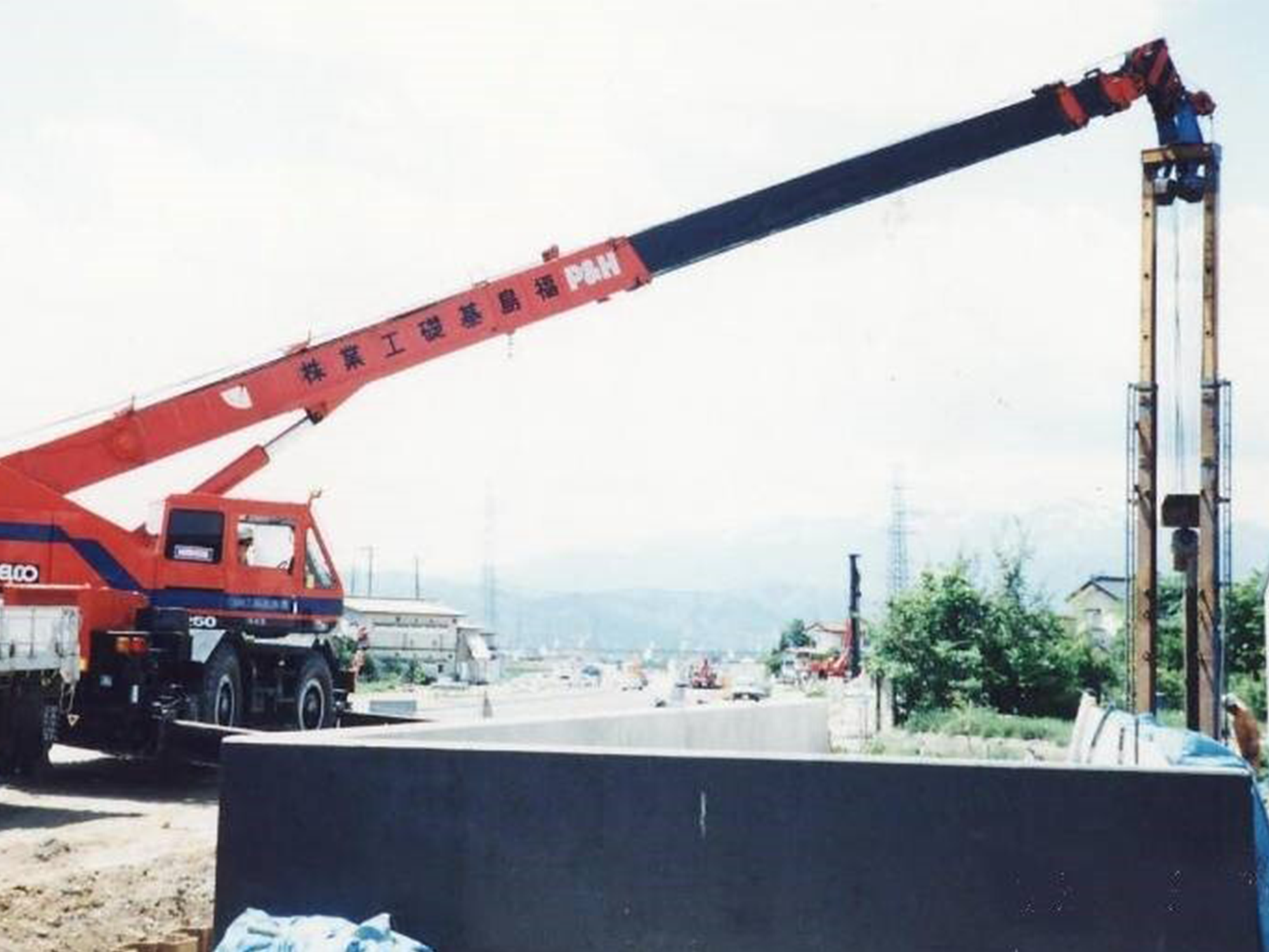 写真：多滑車引抜き工法